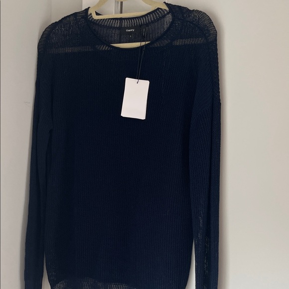 Theory Sweaters - Theory Navy Crew Neck Sweater